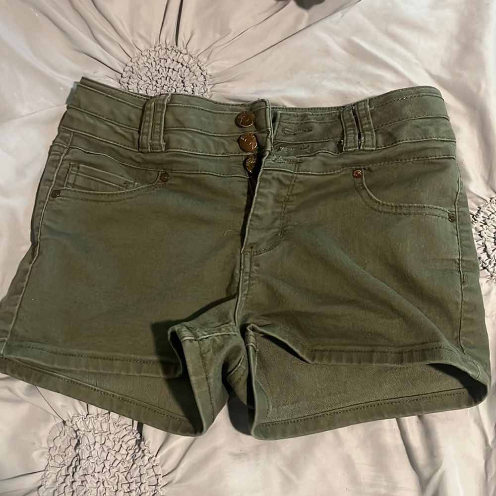 green shorts
